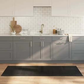 vidaXL Tapete retangular 70x200 cm bambu preto
