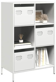 Móvel alto 68x39x103,5 cm aço branco