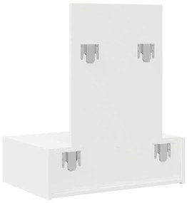 Banco de Maquiagem Suspenso vidaXL Branco 60x40x70 cm