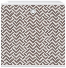 Caixas de arrumação dobráveis 4 pcs 32x32x32 cm TNT castanho
