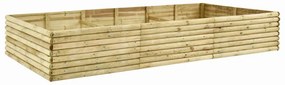 vidaXL Canteiro elevado p/ jardim 300x150x48 cm pinho impregnado 19 mm