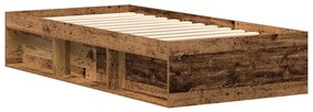 Estrutura de cama sem colchão 100x200cm derivados de madeira