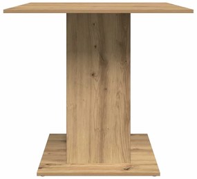 Mesa de jantar 80x80x75 cm derivados madeira carvalho artisiano