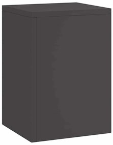 Suportes de Plantas Externos Pilar 3 pcs Aço Preto