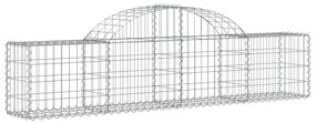 Cestos gabião arqueados 18pcs 200x30x40/60 cm ferro galvanizado