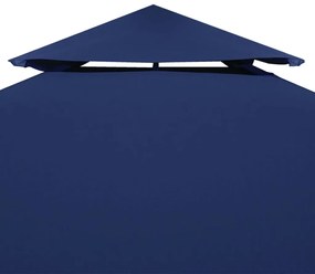 Cobertura gazebo c/ 2 camadas 310 g/m² 4x3 m azul