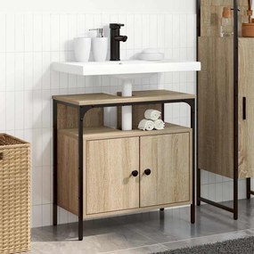vidaXL Armário para Pia de Banheiro com porta Bege 60 x 30 x 60 cm