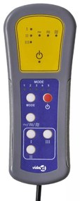 Cadeira de Massagem vidaXL Cinza Claro em Tecido Microfibra