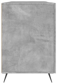 Secretária 140x50x75 cm derivados de madeira cinza cimento