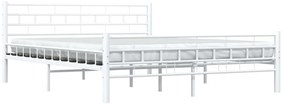 Estrutura de cama metal 160x200 cm branco