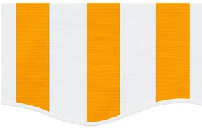 Tecido substituição p/ sanefa toldo 3,5 m riscas amarelo/branco