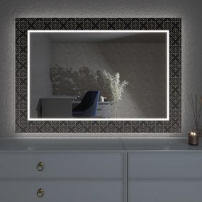 Espelho LED com decoração LED D14