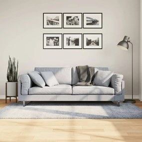 Tapete shaggy de pelo alto PAMPLONA 100x200 cm azul