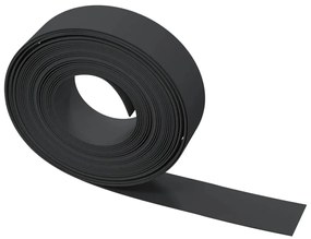 Bordas de jardim 5 pcs 10 m 15 cm polietileno preto