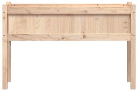 Vaso/floreira de jardim com pernas 110x31x70 cm pinho maciço