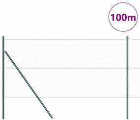 Cerca Hexagonal vidaXL Cinza 1x100 m Aço