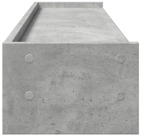 Suporte monitor 100x24x16 cm derivados madeira cinzento cimento