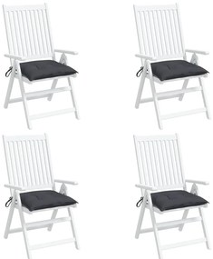 Almofadões de cadeira 4 pcs 50x50x7 cm tecido oxford antracite