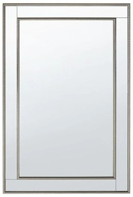 Espelho de parede dourado e prateado 60 x 90 cm FENIOUX Beliani