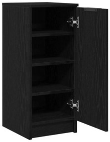 Gabinete de Sapatos vidaXL Carvalho Preto 30x35x70 cm Madeira de Engen