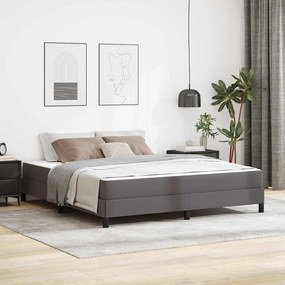 vidaXL Cama Outros Cinzeto 180 x 200 cm Couro sintético