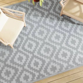 vidaXL Tapete de exterior 190x290 cm ARAKIL PP cinzento