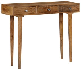 Mesa consola madeira de mangueira maciça 102x30x79 cm