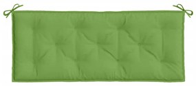 Almofadões banco jardim 2pcs 120x50x7 cm mesclado tecido verde