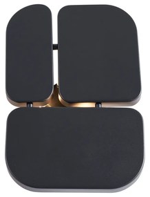 Candeeiro de Parede Design Preto 3-Luzes - Planes Design