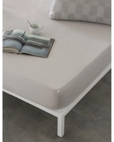 Lençol de Baixo Ajustável Naturals Elba Cinzento Claro 180 X 200 cm (queen)