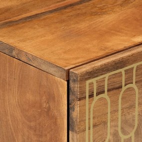 Mesa de cabeceira 50x33x60 cm madeira de mangueira maciça