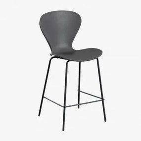 Pack De 4 Bancos Altos Uit ↑65 Cm & Negro & Polipropileno Cinzento Escuro & Polipropileno - Sklum