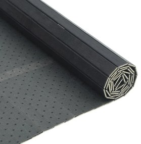 Tapete retangular 100x400 cm bambu cinzento