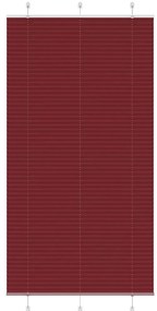 vidaXL Plissado Cego Bordéus Vermelho 110x200 cm Largura Tecido