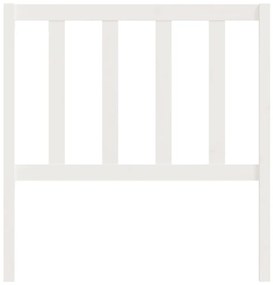 Cabeceira de cama 81x4x100 cm pinho maciço branco