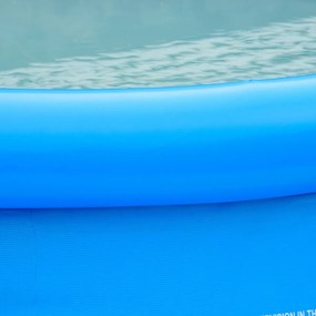 Piscina Inflável Redonda 4.000 Litros Ø274x76cm para 3-4 Pessoas Piscina Insuflável Familiar Adultos e Crianças com Inflador de Mão para Jardim Pátio