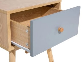 Mesa de cabeceira com 1 gaveta em madeira clara ARVADA Beliani