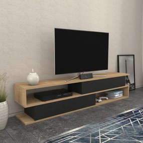 Móvel TV Cortez – Carvalho e Antracite – 160 cm x 35,3 cm x 38,6 cm