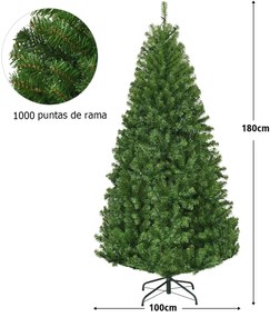 Árvore de Natal artificial de 1,8 m com luz LED 2 tipos Decoração de Natal para casa Decoração de festa