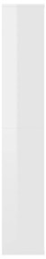 Divisória/estante derivados de madeira branco brilhante