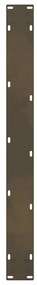 Pés para mesa de jantar em aço natural, 2 peças, 70x(72-73) cm, aço