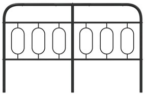 Cabeceira de cama 140 cm metal preto