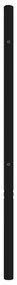 Cabeceira de cama 80 cm metal preto