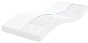 Sofá-cama c/ gavetão e colchões 80x200 cm tecido cinzento-claro