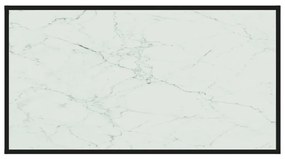 Mesa de Centro Albar em Vidro Temperado Branco Mármore - 120x60 cm - D
