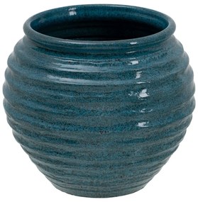 Plantador 39 X 39 X 37 cm Cerâmica Azul