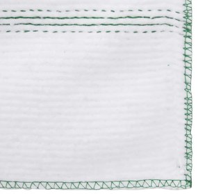 Panos de Limpeza 50 pcs 50x60 cm branco com riscas verdes