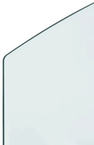 Placa de vidro para lareira 100x60 cm