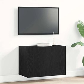 vidaXL Móvel de TV carvalho preto 60x30x41 cm madeira projetada