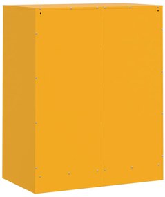 Aparador 67x39x83 cm aço amarelo mostarda